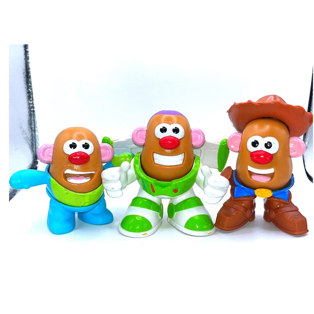Disney Pixar Toy Story Mr Potato Head Figures Buzz Lightyear Woody Zurg Lot 3